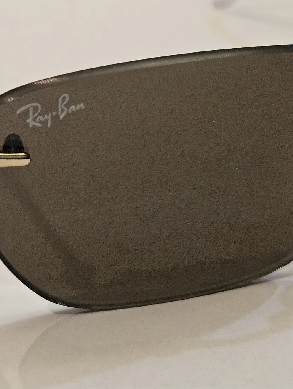 Ray Ban Sunglasses RB3768 001/73  ARISTA Gold / Dark Brown Rimless 56MM